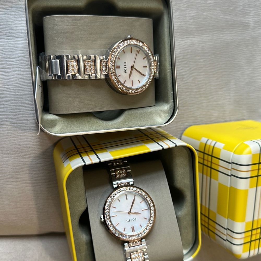 Karli Three-Hand Two-Tone Stainless Steel Watch